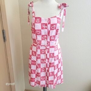 NWT toei Lunchbox Pretty Guardian Sailor Moon Checkered Symbol Tank Dress XS